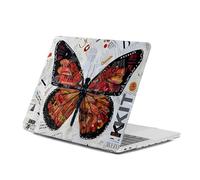 HLAAJJX Coque Protection pour Macbook Air 13 Pouces 2022-2025 Version A2681 M2/A3113 M3/A3240 M4,Coque Étui Rigide en Plastique de Classique pour Mac Air 13,6" Case,Papillon Artistique