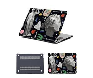 HLAAJJX Coque Protection pour Macbook Air 13 Pouces M4 M3 M2,Version 2022-2025 A2681 A3113 A3240,Étui Cover Fin Rigide en Plastique Housse Dure pour Apple Mac Air 13,6,Sculpture Artistique