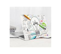 HLAAJJX Coque Protection pour Macbook Air M4 M3 M2 13 Pouces 2025 2024 2023 2022 A3240 A3113 A2681 Retina/Touch ID,Housse Étui Fine Rigide pour Macbook Air 13 Case,Bulbe Créatif