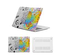 HLAAJJX Coque Protection pour MacBook Pro 15 Pouces avec Touch Bar/Touch ID,Version 2016-2019 A1990 A1707,Étui Housse Rigide Antichoc Fine et Légère pour Mac Pro 15,3",Cerveau Créatif