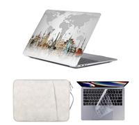 HLAAJJX Coque Rigide pour MacBook Pro 14 Pouces M5 M4 M3 M2 M1 Pro/Max 2021-2025 A3434 A3112 A3185 A3401 A2918 A2992 A2779 A2442,Hard Case & Sac PC & Protection Clavier,Carte du Monde