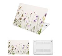 HLAAJJX pour Coque MacBook 12 Pouces 2015 2016 2017 avec Retina Display,Coque Fine et Légère pour Mac Book Air 12 A1534 Étui Rigide en Plastique,Fleur Violette Sauvage