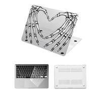 HLAAJJX pour Coque MacBook 12 Pouces 2015 2016 2017 avec Retina Display,Coque Fine et Légère pour Mac Book Air 12 A1534 Étui Rigide en Plastique & Housse Clavier,Doigts Espiègles