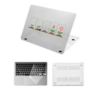 HLAAJJX pour Coque MacBook Air 11 Pouces 2015-2010 Version A1370 A1465,Étui Rigide pour Macbook Air 11,6 Coque Fine et Légère en Plastique & Housse Clavier,Plantes