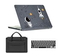 HLAAJJX pour Coque MacBook Pro 15 Pouces 2015-2012 A1398 avec Retina Display,Coque Rigide & Sacoche Ordinateur Portable & Protection Clavier pour Mac Pro 15,4,Astronaute et Fusée