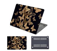 HLAAJJX pour Coque MacBook Pro 15 Pouces 2019 2018 2017 2016 avec Touch Bar,Coque Rigide pour Macbook Pro 15 A1990 A1707 Étui de Protection en Plastique,Papillon de Luxe