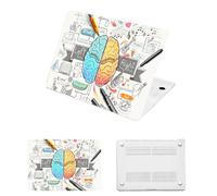 HLAAJJX pour Coque MacBook Pro 15 Pouces 2019 2018 2017 2016 avec Touch Bar,Coque Rigide pour Macbook Pro 15 A1990 A1707 Étui de Protection en Plastique,Cerveau Animé