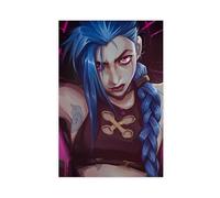hlacr Jinx - Affiche rétro sur toile représentant les Arcanes de la ligue des légendes - Décoration murale pour salon, chambre à coucher (60 x 90 cm)
