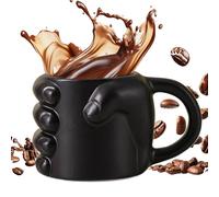 Hlagmix Adorable Tasse À Café, Tasses à Café en Forme de Poing Drôles et Originales, Gobelet Réutilisable Déco Bureau Pour Femmes Hommes Maison Camping Café Thé Lait