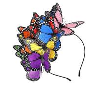 Hlagmix Coiffe papillons pour femme, bandeaux papillons, Casque monarque pour femmes, Coiffe de mariée de mariage pour fille, accessoire de cheveux de costume pour filles, grand-mère, adultes