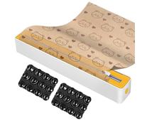 Hlagmix Dérouleur De Papier Aluminium avec Coupeur Intégré - Dispensateur de Film Étirable,Cutter Robuste Gain de Place Organisateur de Cuisine pour Papier Cuisson Maison et Restaurants