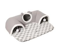 Hlagmix Tunnel pour Chats | Nid à Chat à Trois Tunnels pour Chaton - Jouet Interactif pour Animaux Domestiques pour Enrichissement et Jeu en Intérieur