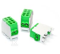 HLAK-25-1/2ZI Borne câble principal 2x16mm2/2x25mm2 vert