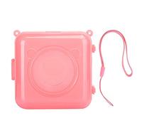 Hlanata Imprimante Protective Case, Pocket Imprimante Protective Shell, Force de Voyage à l'épreuve des Chocs pour Accessoire d'imprimante de Poche, Couverture d'imprimante (Rose)