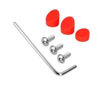 HLAQHL 3 pièces vis de Garde-Boue arrière de Scooter Bouchon en Caoutchouc Couvercle de Bouchon à vis électrique Compatible avec Les Accessoires de Scooter électrique Xiaomi Pro 2(Red)