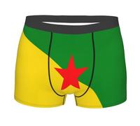 HLBSDM Boxer Homme avec Ceinture élastique, Drapeau de la Guyane française