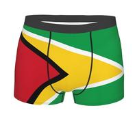 HLBSDM Boxer pour Homme avec Drapeau de la Guyane, Taille élastique
