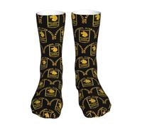 HLBSDM Chaussettes de course à coussin d'air du 4e bataillon du 27e régiment d'infanterie, chaussettes respirantes à col rond