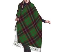 HLBSDM Écharpe à pompons en imitation cachemire tartan Spirit Of Summer, idéale pour l'hiver et l'automne. Douce et chaude, un classique intemporel.