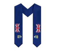 HLBSDM Écharpe, châle ou écharpe vintage aux couleurs du drapeau de l'île Sainte-Hélène, idéale pour les étudiants internationaux (promotion 2025). Cadeau de fin d'études.