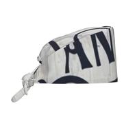 HLBSDM Elle est revêtue de force et de dignité Proverbes 31:25 Bonnet de travail avec bandeau anti-transpiration, ajustable, unisexe, à nouer à l'arrière, bonnet chirurgical pour infirmière