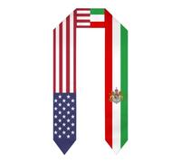 HLBSDM Iran Perse Emblème Lion Soleil 1935-1979 Étoles Châle Écharpe Pour Étudiants Diplômés (6)