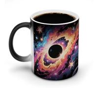 HLBSDM Mug Cosmos BD à couleur changeante, mug thermosensible en céramique, image qui apparaît à la chaleur, mug à café créatif et personnalisé pour les amis