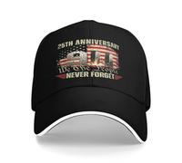 HLBSDM Nous, Le Peuple, n'oublions jamais Le 11 Septembre. Casquette de Baseball commémorative du Memorial Day.