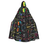 HLBSDM Quiz de mathématiques Halloween Cape à capuche adulte - Costume de bal de maquillage économique pour jeux de rôle
