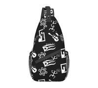 HLBSDM Sac à bandoulière avec drapeau de Porto Rico, sac à bandoulière de Porto Rico, sac à dos Puerto, sac à bandoulière de poitrine, sac à dos décontracté