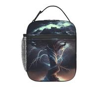 HLBSDM Sac à lunch isotherme Cloudburst Tornado pour femmes, boîte à lunch portable et légère pour adultes, petit sac isotherme réutilisable pour le travail, les voyages et les pique-niques