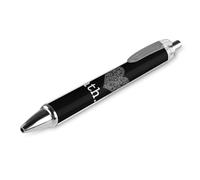 HLBSDM Stylo à bille rétractable premium « J'aime les maths » avec encre à séchage rapide et écriture fluide. Motif cœur noir. 1 pièce.