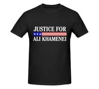 HLBSDM T-Shirt Justice pour Ali Khamenei, col Rond, 100% Coton, Unisexe