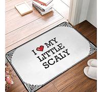 HLBSDM Tapis de Porte Dollar Bill avec Dos antidérapant | J'adore Mon Petit Tapis d'extérieur résistant aux intempéries/Objet Cool pour la Chambre des garçons (40 x 60 cm)