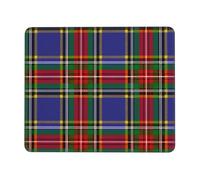 HLBSDM Tapis de Souris écossais à Carreaux Tartan Macbeth, Doux et élégant, avec Bords en Caoutchouc antidérapants, 20 x 24 cm (7,9 x 9,5 Pouces).