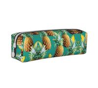 HLBSDM Trousse à Crayons zippée en Cuir avec Citations Psych Ananas, Grande capacité, Durable, Pratique et Portable