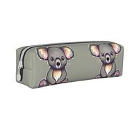 HLBSDM Trousse à Crayons zippée en Cuir The Lovely Koala, Grande capacité, Durable, Pratique et Portable