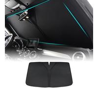 HLBYCSM Pare-Soleil de Pare-Brise de Voiture pour Dacia Dokker/Duster/Duster Van/Jogger Extreme/Lodgy 2000-2023 2024, Bloque Les Rayons UV Pare-Soleil pour Garder Votre Véhicule Au Frais,Black