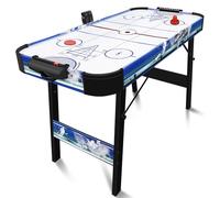 HLC Table Multijeux Triplex. Air Hockey Table/Bowling/Shuffleboard Pliant, équipé d'un Ventilateur 12V, idéal pour Le Divertissement des Adultes et des Enfants.
