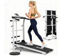 HLC Tapis de Course Pliable, pédale de Marche Manuelle, Tapis de Course Non électrique, Installation Simple, équipée d'un Compteur LCD et d'une Roue d'inertie