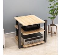 HLDJYLZS Rack Audio HiFi 2/3/4 Niveaux, Meuble Amplificateur, Étagère AV | Rangement Ouvert, Isolation des Vibrations, Amplificateur, Enceintes, DAC, Lecteur CD, TV, Home Cinéma