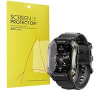 Hleane SkyBand [6 Pack Protector] Soft Ultra-Thin Ultra-Claro Protector De Pantalla Compatible pour Montres connectées Kospet Tank M1 Pro/Bengux/PYRODUM/XINGHESF Montres connectées C20(6 Pack)