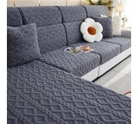 Hlebouts canapés étirés, couvercles de canapé de canapé Doux sans Glissement, Protecteur de Meubles de Couverture complète pour Le Salon Dark-Gray HeadrestCover-S