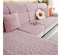 Hlebouts canapés étirés, couvercles de canapé de canapé Doux sans Glissement, Protecteur de Meubles de Couverture complète pour Le Salon Pink Pillowcase【45 * 45cm】