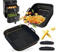 HLEIUKT Lot de 2 moules en silicone pour friteuse à air chaud COSORI Turbo Tower Pro 10,8 l, 2 accessoires réutilisables (6,5 L/4,3 L), Cosori, Turbo Tower/Pro/Smart10,8 l, accessoires de friteuse à