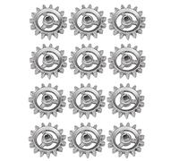 HLELU Engrenage Accessoires RéSistants à la Chaleur Cadre de Barbecue PièCes de Bricolage PièCes de Bricolage à Rotation Automatique Mini Roue de MatéRiel en Aluminium