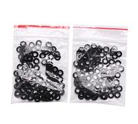 HLELU M3 x 6mm x 1mm rondelles isolantes plates en nylon, joints, espaceurs, noir, 200PCS