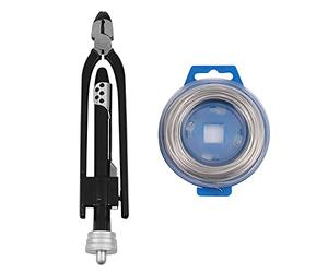 HLELU Pince de Torsion pour de SéCurité D'Avion de 6 Pouces Set Lock Twist Twister Tool / 15M Roll 0.7Mm de Verrouillage de SéCurité en Acier Inoxydable