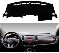 HLELU Tapis Couverture Tableau Bord Voiture pour Kia Sportage R 2010-2015, Tableau de Bord Protection Pare-Soleil Protecteur intérieur Automobile