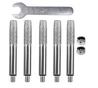 Hlennotor AffûTeuse de TronçOnneuse PièCes Fraise Cylindrique RevêTue de Diamant 5,5 Mm TêTe de Meulage AffûTeuse de Scie à ChaîNe